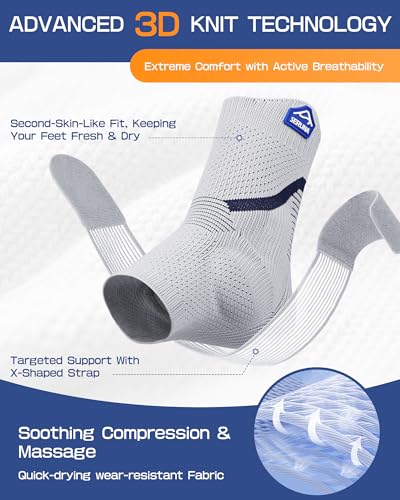 Ankle Brace with Gel Pad 3D Knit-Ankle Compression Sleeve