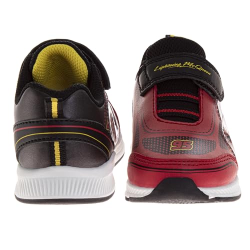 Disney Pixar Cars Boys Black/Red Lighted Sneaker (Toddler/Little Kid) - color: Red Black - Mcqueen, size: 6 Toddler