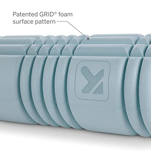 TRIGGERPOINT Performance Therapy Grid Patented Multi-Density Foam Massage Roller (80% Recycled) Exercise, Deep Tissue Muscle Recovery - Muscle Pain&Tightness, Improves Circulation (13"), Blue - size: One Size