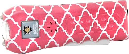 Streetwise Ladies’ Choice Stun Gun for Women - Rechargeable Device with Alarm, LED Flashlight, Safety Disable Pin & Built-in Charger - Personal Safety Tool with Holster & Lanyard - style: Quartefoil