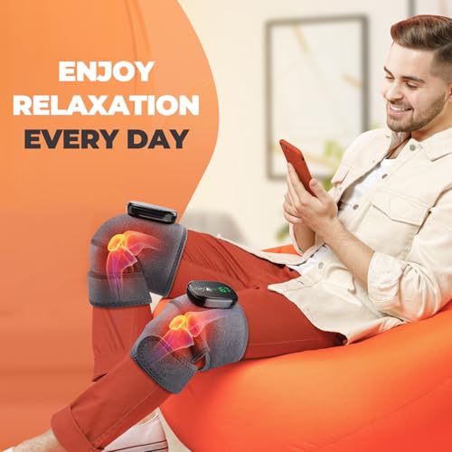 Cordless Heated Knee Massager FSA Eligible - style: Grey 1 Pack