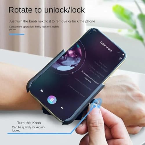 Wristband Phone Holder Armband Strap Set Detachable Mount for Sports Running Cycling Climbing Walking for All Mobile Phones