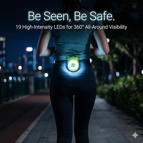 Clip-On Personal Safety Alarm 130dB for Women with LED Strobe - color: Fluorescent Green