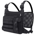 KINGSLONG Running Vest, Chest Bag for Men, Chest Pack, Hiking (A-Black) - color: A-Black