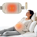 COMFIER Extra Large Graphene Heating Pad for Back, FSA Eligible, Beige - color: Light Yellow
