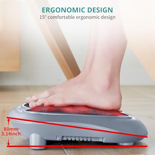 Nekteck Shiatsu Foot Massager with Heat for Plantar Fasciitis - color: Gray