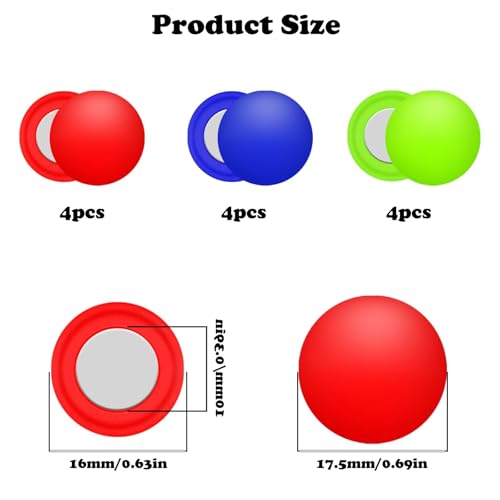 12Pcs Marathon Running Bib Clips Magnets Number Buckle Number Holder Race Bib Securing Running Gear Fixing Fastener Clip Field Red Blue Green for Cycling Triathlon Runners Field Supplies - color: Red blue green
