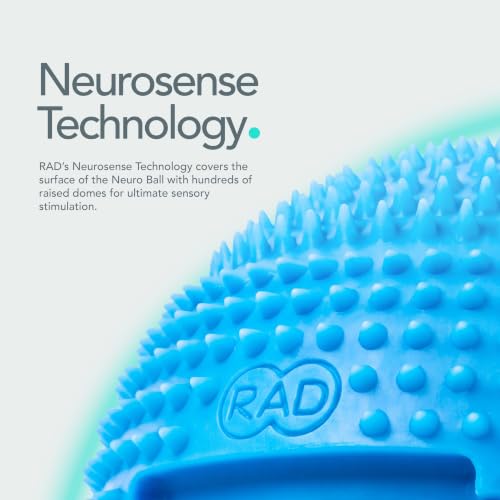 RAD The Original Neuro Ball – Foot Roller & Textured Massage Ball for Myofascial Release, Plantar Fasciitis, Hands & Face – Spiky Therapy Tool for Muscle Relief - style: Neuro Ball