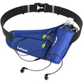 Labeol Running Belt, Waterproof Hydration Belt with Water Bottle Holder - color: Blue