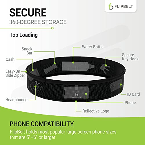 FlipBelt Air - Black - S - color: Black, size: Medium