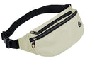 Fanny Packs for Men and Women Water-Repellent Sports Waist Pack Bag - color: 1pack-Beige