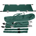 Folding Stretcher Made from Top Grade Aluminum Alloy Gurney Stretcher with Heavy Duty Handles Medical Stretcher with Rubber Feet Portable Stretcher for Patient Transport (Green) - color: Green Sage
