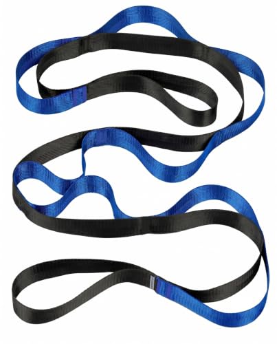 Acozycoo Stretching Strap with Loops for Physical Therapy,Knee,Leg Lifter - color: Dark Blue-02, size: Length: 75 Inch, Width: 1 Inch