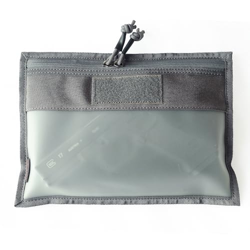 3-Pack Handgun Case,Small Soft Pistol Rug Case Tactical Handgun Storage Pouch with for Hunting Shooting Range Sports 4 of ID Patches Included (Small Gray) - color: Small Gray