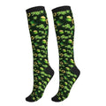 Compression Socks Knee High Support Socks Women Circulation Stockings for Athletic Running Cycling Flying - color: St. Patrick's Day
