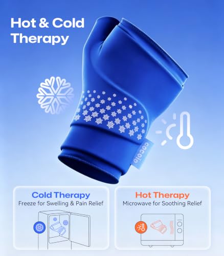 Thumb & Wrist Hot Cold Ice Pack Wrap, Fits Either Hand, Size M - size: M
