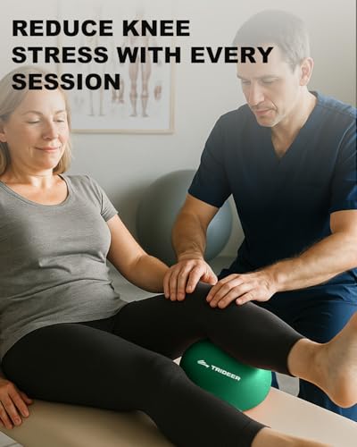 Trideer Exercise Ball for Rehabilitation with Guide, 9 Inch Pilates Ball - color: Green (with inflation straw)
