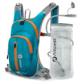 Nepest Hydration Pack Backpack with 2L Water Bladder Reflective Lightweight - color: Teal