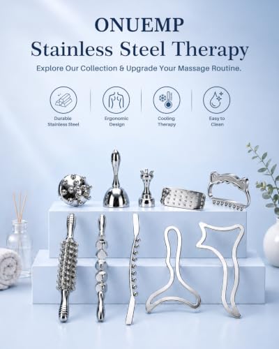 ONUEMP Stainless Steel Body Sculpt Cup - Ice Gua Sha Muscle Scraper Tool - size: Cup