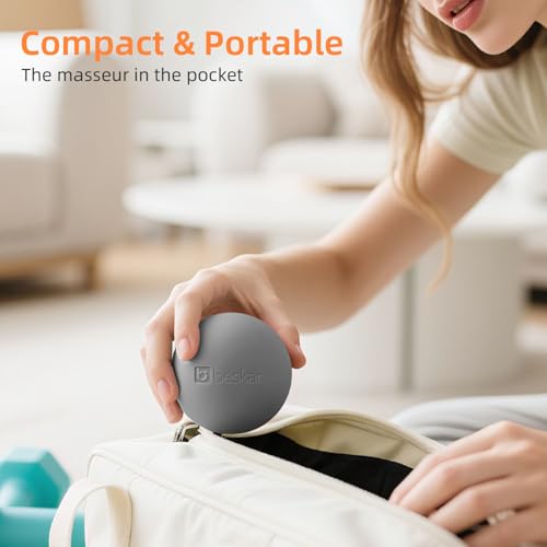 Massage Lacrosse Ball for Myofascial Release, Trigger Point Therapy - color: Gray
