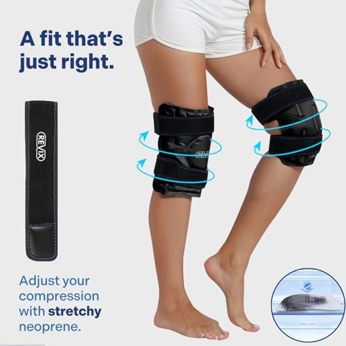 REVIX Reusable Gel Ice Packs for Knee, Cold Compression, 2-Pack, Black - style: Black-2 Packs