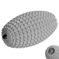 Vibrating Massage Ball with Rolling Massage Head, Trigger Point Massager Ball for Back, Shoulder, Foot, Muscle Recovery, Portable Rechargeable Massage Roller, 3 Vibration Speeds (Grey) - color: Grey