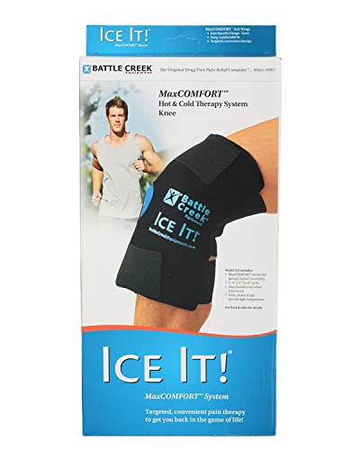 Cold & Hot Therapy System Ice Pack Wrap - Ice It MaxCOMFORT (Knee (512) Ideal for Pain Relief, Recovery from Physical Activity, and Every Day use. - from Battle Creek Equipment