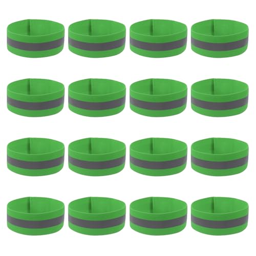 PATIKIL Reflective Bands for Wrist Arm Ankle Leg High Visibility Band - color: Grass Green