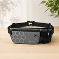 Running Waist Bag with Water Bottle Holder, Sports Belt Bag for Phone, Keys and Hiking Fitness Outdoor Travel (Grey) - color: Grey