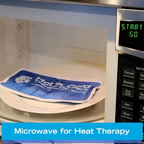 Roscoe Medical Gel Soft Flexible Ice Packs for Injuries, Reusable Freezer Hot and Cold Pack, Cold Compress & Cooling Gel Pad for Shoulder, Hip, Leg, Arm, Ankle & Foot Injury, 5 x 10 Inches, Small - size: Small, 5" x 10"