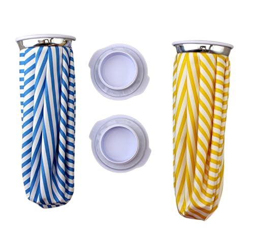 2 Pack Cold & Hot Therapy Pain Relief Ice Water Bag - 9" BPA Free, Leakproof, Stylish Design, 44oz Capacity, Hot & Cold Compress for Headache, Pain Relief by Dependable Industries