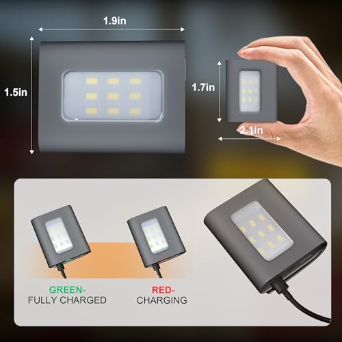 Yzoni 2 Pack Rechargeable LED Running Lights