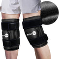 AiricePac 2 Ice Pack for Knee Pain Relief, Reusable Gel Ice Wrap for Injuries, Swelling, Knee Replacement Surgery, Cold Compress Therapy for Arthritis, Meniscus Tear and ACL, Black - style: BLACK 2 PACK