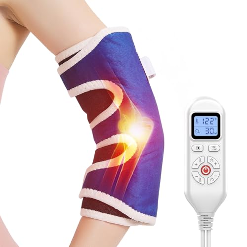 AOKESTE Elbow Heating Pad for Tennis Elbow and Tendonitis, Arm Heating Pad for Pain Relief,Heated Arm Brace for Joint Pain Relief,Adjustable Heat Therapy Brace Auto Shut-Off