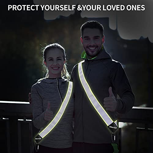 Reflective Sash for Walking at Night, Night Walking Safety Gear