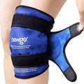 NEWGO Knee Ice Pack Wrap, 360° Full Wrap, Blue - color: Regular Blue 1-pack