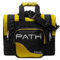 Pyramid Path Pro Deluxe Single Bowling Ball Tote - Holds One Ball, One Pair Shoes Up to Mens 15 - color: Yellow