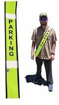 High Visibility Sash, Reflective Safety Best, Neon Yellow - style: Parking