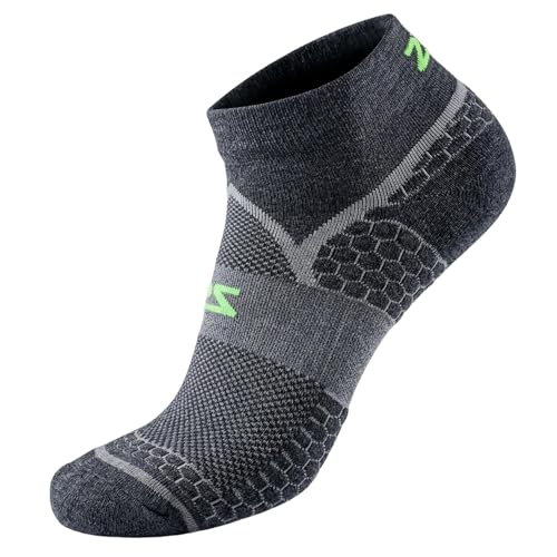 Zensah Grit 2.0 Compression Running Socks for Men and Women - color: 1 Pair - Heather Grey, size: Small