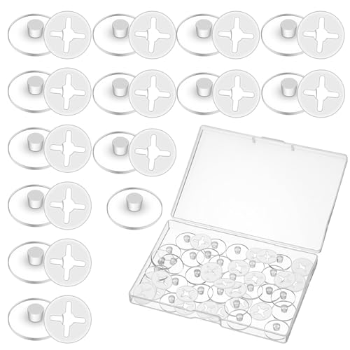 24 PCS Clear Bib Snaps for Runners, Race Number Buckle Fixing System, Triathlon Race Bib Holder, Reusable Running Bib Clips for Runners Marathon, Skating, Track - color: Clear