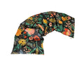 Microwavable LOVEwrap Neck & Shoulder wrap - Unscented 6 x 24 - Flax Seed - Soothes Muscle Ache Pain Relief - Natural Soft Cotton - Warming Muscle Relaxation- Flowers Black - color: Bouquet - Noir