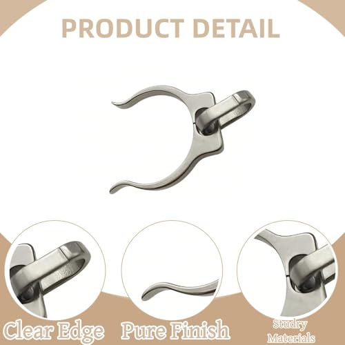 1 Piece Titanium Water Bottle Clip Portable Carabiner Holder for Outdoor Backpack Water Bottle Holder Hiking and Walking Clip