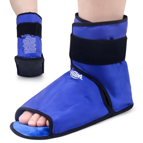 Hilph Foot Ankle Ice Pack Wrap for Injuries, Ice Boot for Surgery Recovery - size: Medium
