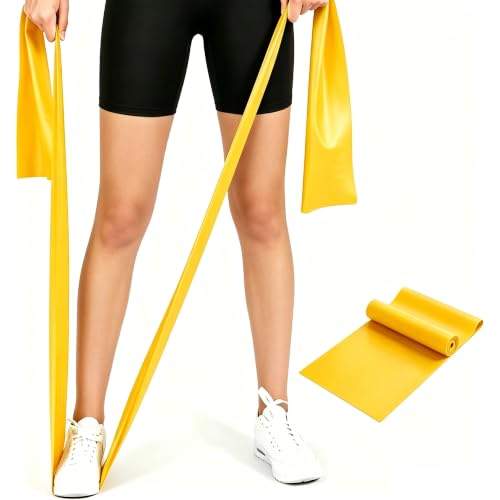 Long Resistance Bands for Working Out, Physical Therapy, Yoga & Pilates - color: Yellow