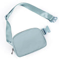 ODODOS Unisex Mini Belt Bag with Adjustable Strap Small Fanny Pack for Workout Running Traveling Hiking, Stone Blue - color: Stone Blue