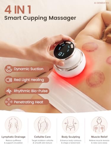 Cupping Massager & Gua Sha, Lymphatic Drainage Massager