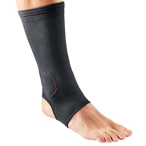 ACE Brand Compression Ankle Support, Small/Medium, Black, 1/Pack