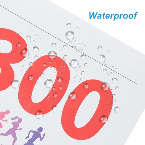 PATIKIL Tearproof Running Bib Numbers, Medals Waterproof Race Competitor Numbers with Safety Pin for Marathon Sports Game Competition Runner - style: 201-300