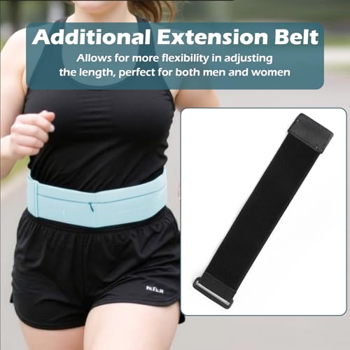 Slim Running Belt for Men and Women, Running Waist Pack - color: Cyan-medium