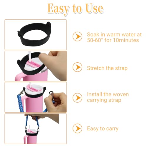 Water Bottle Handle Strap - color: Blue